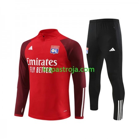 Olympique Lyonnais Tränings Sweatshirtställ Röd 2023/24